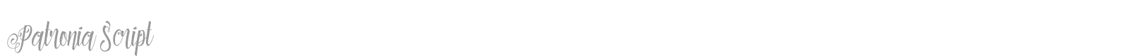 Patronia Script font preview